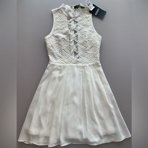 NWT Missguided White Lace Skater Dress | 4